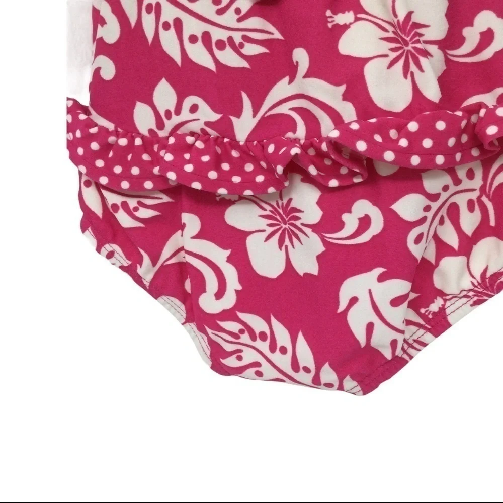 Children’s Place Hawaiian ruffle bottom swimsuit